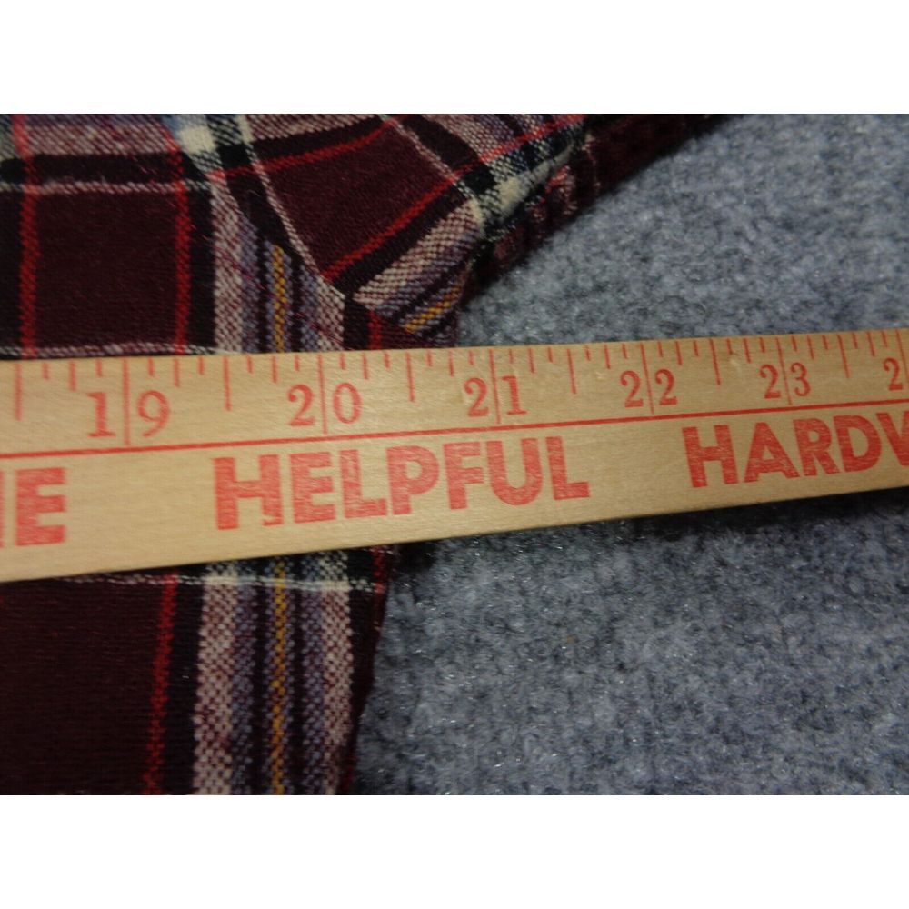 Vintage Pendleton Shirt Mens M Red Plaid Wool Button Up Outdoor Hiking USA - Picture 8 of 10
